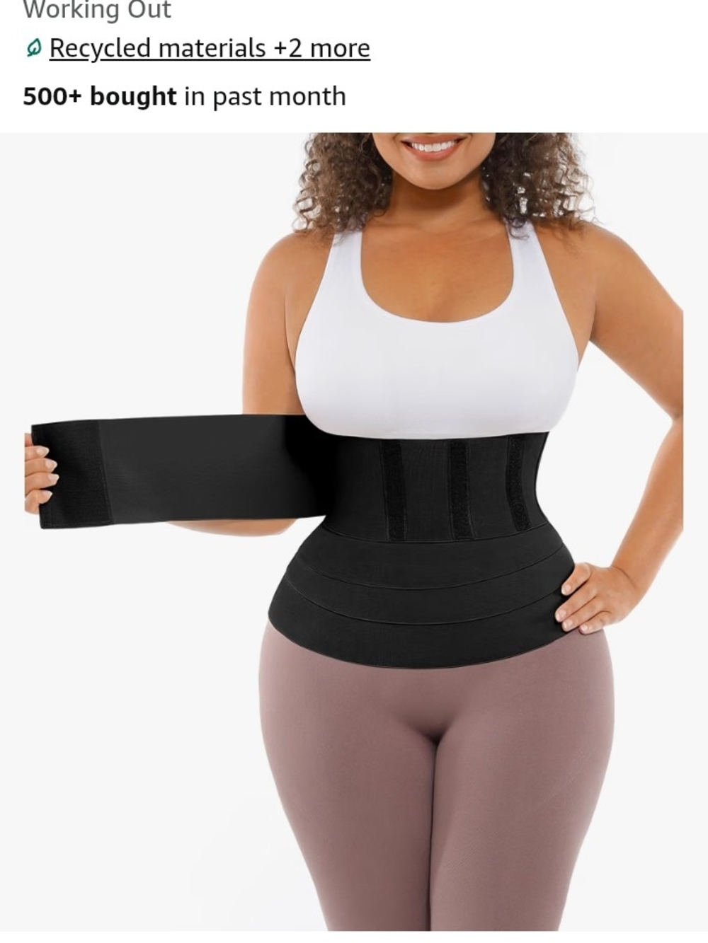 FeelinGirl Waist Trainer Shapewear Belt - Black